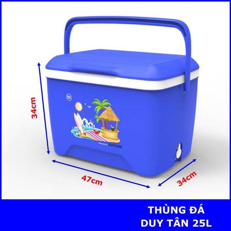 Thùng đá Duy tân có van thoát nước 25L 47.0 x 33.7 x 33.7 cm