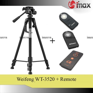 Chân máy ảnh Tripod Weifeng WT3520 + Remote cho máy ảnh thumbnail