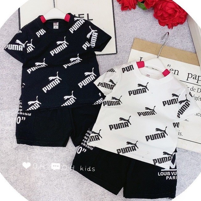 Bộ Puma Cotton Xịn Cho Bé Trai