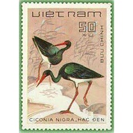 Tem sưu tập Việt Nam Chim đồng nước 1983