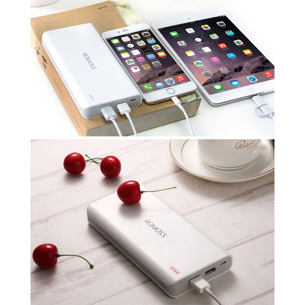 [Mã ELMALL8 giảm 8% đơn 500K] Pin sạc dự phòng Romoss SENSE 6 20.000mAh (Trắng) - Hãng phân phối chính thức | BigBuy360 - bigbuy360.vn