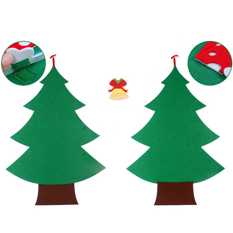 Sản Phẩm Trang Trí Giáng Sinh / Gói Vật Liệu Làm Thủ Công DIY Đồ Chơi Giáo Dục Cho Trẻ Em / Cây Thông Noel / Bộ Dụng Cụ Làm Bằng Vải Nỉ Ba Chiều