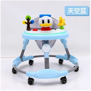 Xe tập đi tròn khung sắt siêu rộng hình Vịt Donal