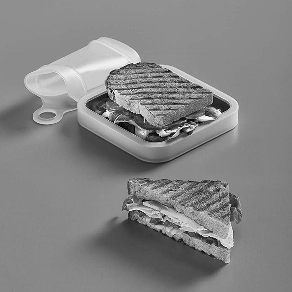 Hộp Đựng Bánh Mì Sandwich Bằng Silicone Tiện Dụng Cho Học Sinh / Nhân Viên Văn Phòng