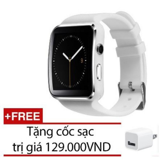 [b1] Đồng Hồ Thông Minh Smart Watch X6 Màn Hình Cong cao cấp tặng cóc sạc .