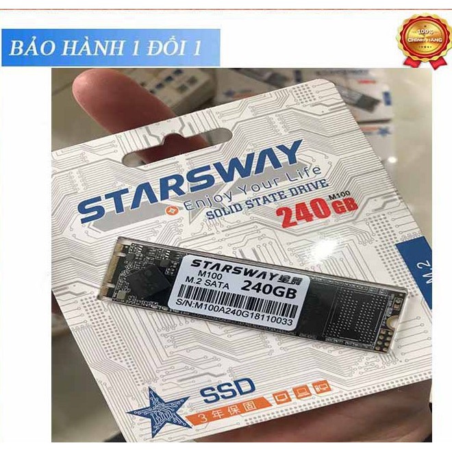 Ổ cứng SSD Starsway M2 240GB/256GB Bảo hành 3 năm 1 đổi 1