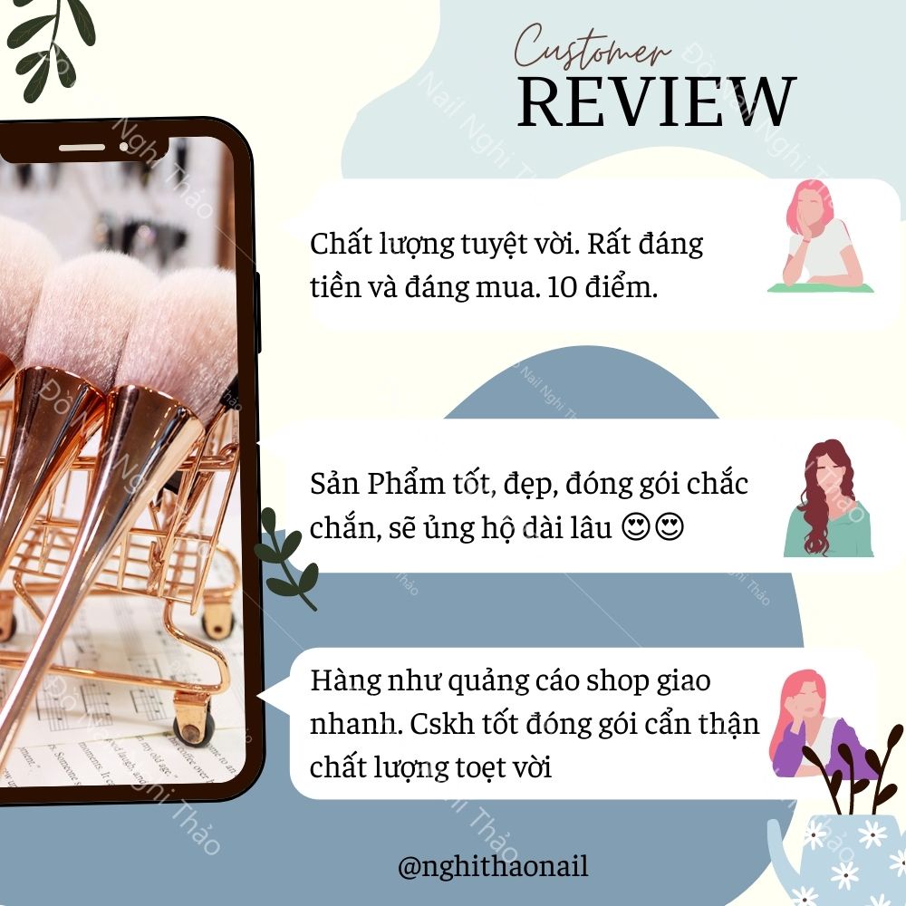 Chổi phủi bụi nail cán dài