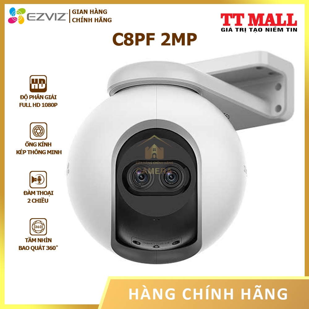 Camera WiFi Quay Quét, Ống kính kép EZVIZ C8PF 2MP
