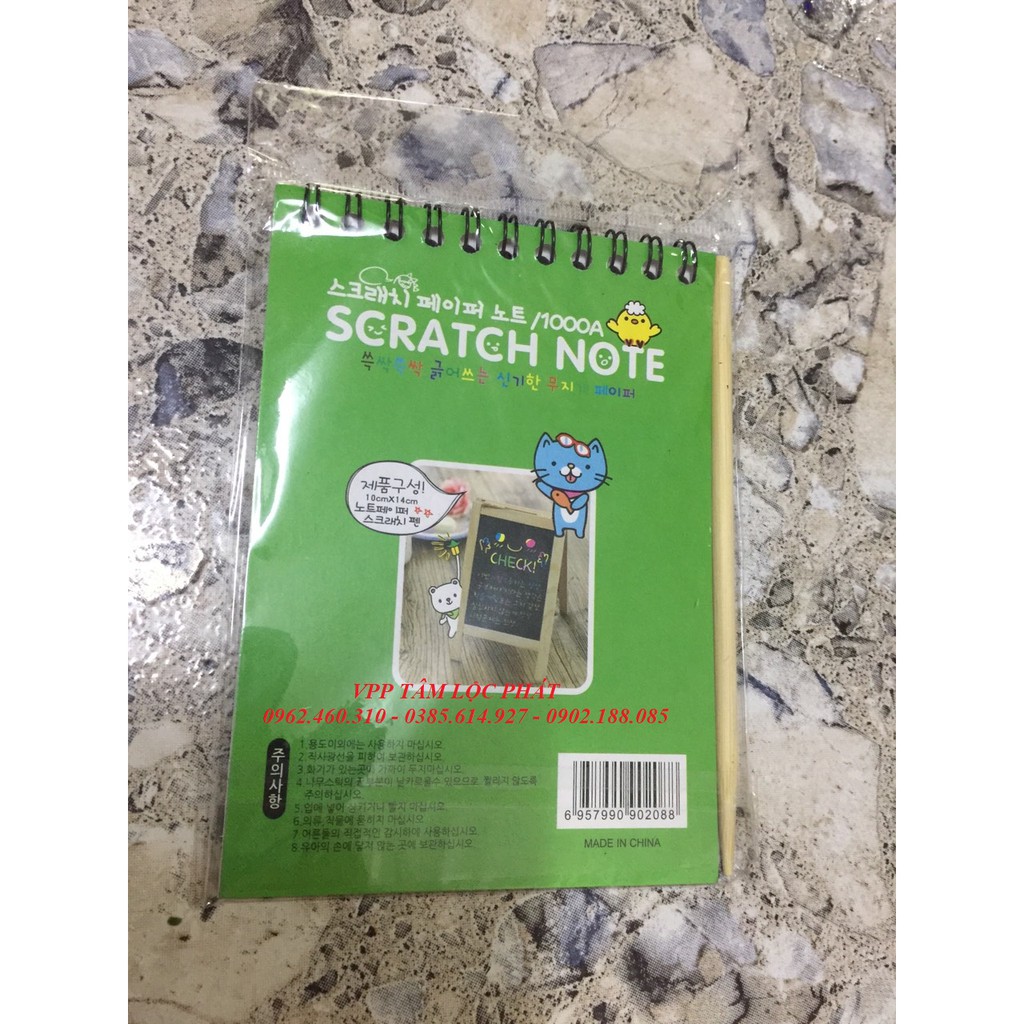 SỔ TAY MA THUẬT (KT 10x14cm) - Sổ ma thuật - Sổ Scratch Note