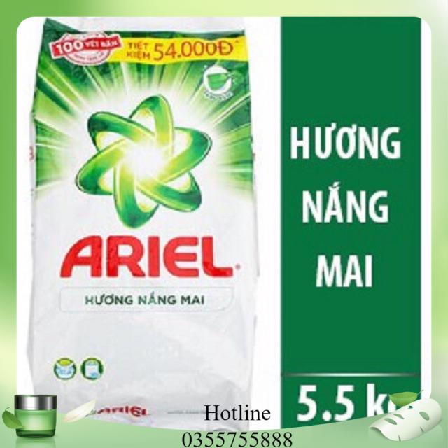 Bột giặt Ariel nắng mai, giữ màu, downy 5kg