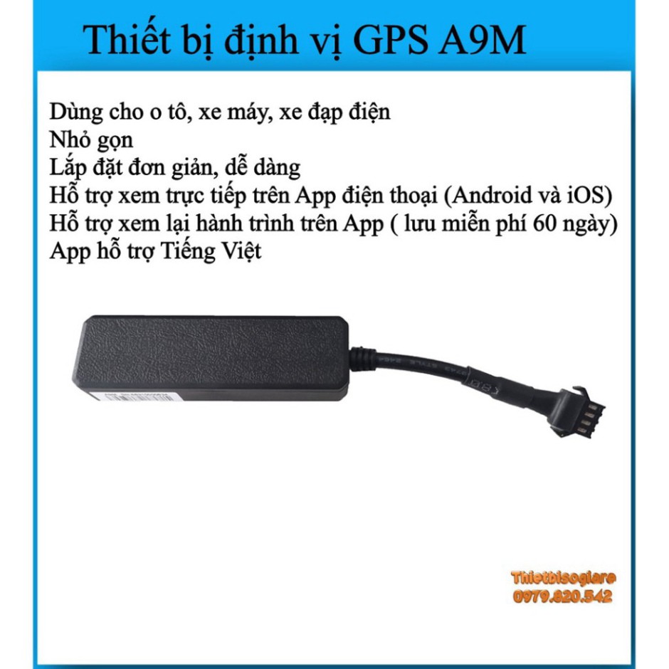 GIÁ BÁT HỦ Định vị GPS Tracking A9M sử dụng cho ô tô xe máy có phần mềm Tiếng Việt GIÁ BÁT HỦ