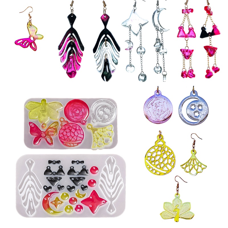 Khuôn Làm Mặt Trang Sức Bằng Nhựa Epoxy Độc Đáo