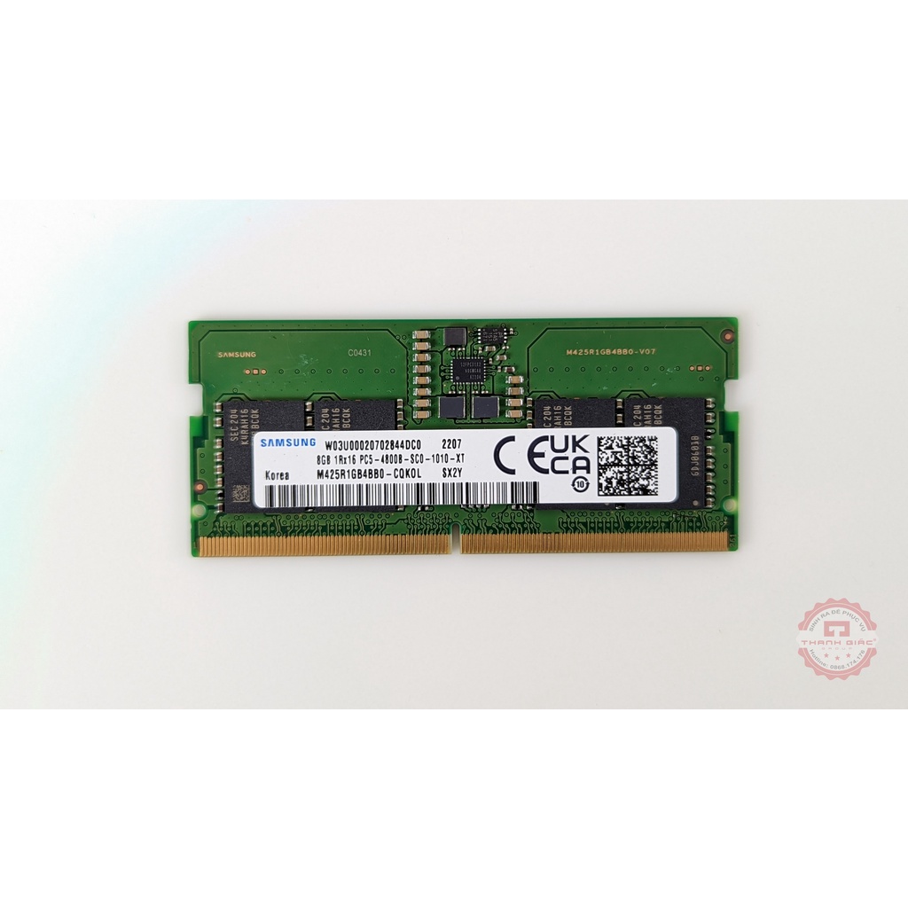 RAM Laptop DDR5 Samsung 8GB Bus 4800 Chính Hãng Samsung - Bảo Hành 4 Năm
