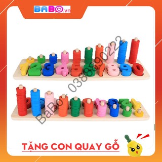 Bộ Học Số Đếm Và Chữ Cái Đa Năng Theo Phương Pháp Montessori – TG08