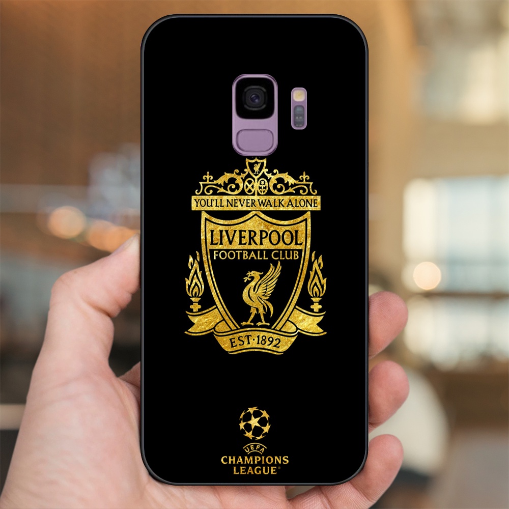 Ốp lưng Samsung S9 viền đen in hình Liverpool FC