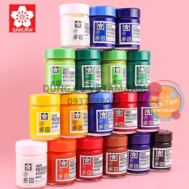 [ TÂM TÂM ]-Màu Poster Sakura hủ lẻ 30ml-