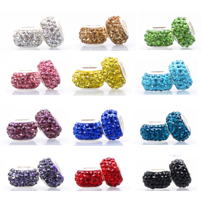 Hạt charm đính đá nhỏ - Linhcharms