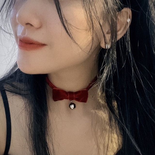 Choker nơ xinh - Vòng cổ nơ dễ thương - Khăn turban