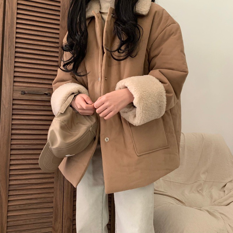 _ ulzzangstyle Order | Áo khoác retro giả lông cừu