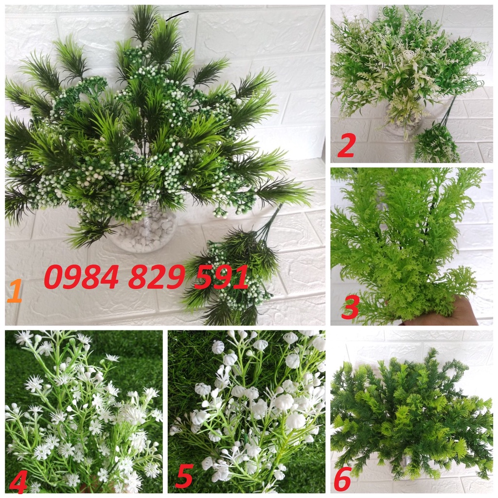 Cụm điểm  trang trí hoa sáp, hoa lụa, hoa giả, bể cá cảnh
