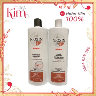 Dầu gội xả chống rụng tóc Nioxin số 4 300ml -1000 ml