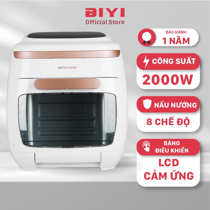 Nồi Chiên Không Dầu BIYI AF-602A 11L 2000W - Lò nướng chân không đa năng - BH 12 Tháng