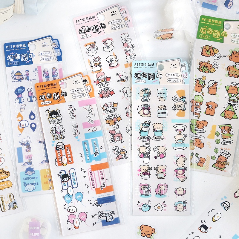 Miếng Dán Ghi Chú Ghi Chú Ngày Tháng Họa Tiết Hoạt Hình Cho Lớp Học