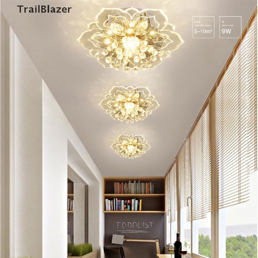 Đèn trần pha lê 20cm 9W sang trọng hiện đại cho hành lang
