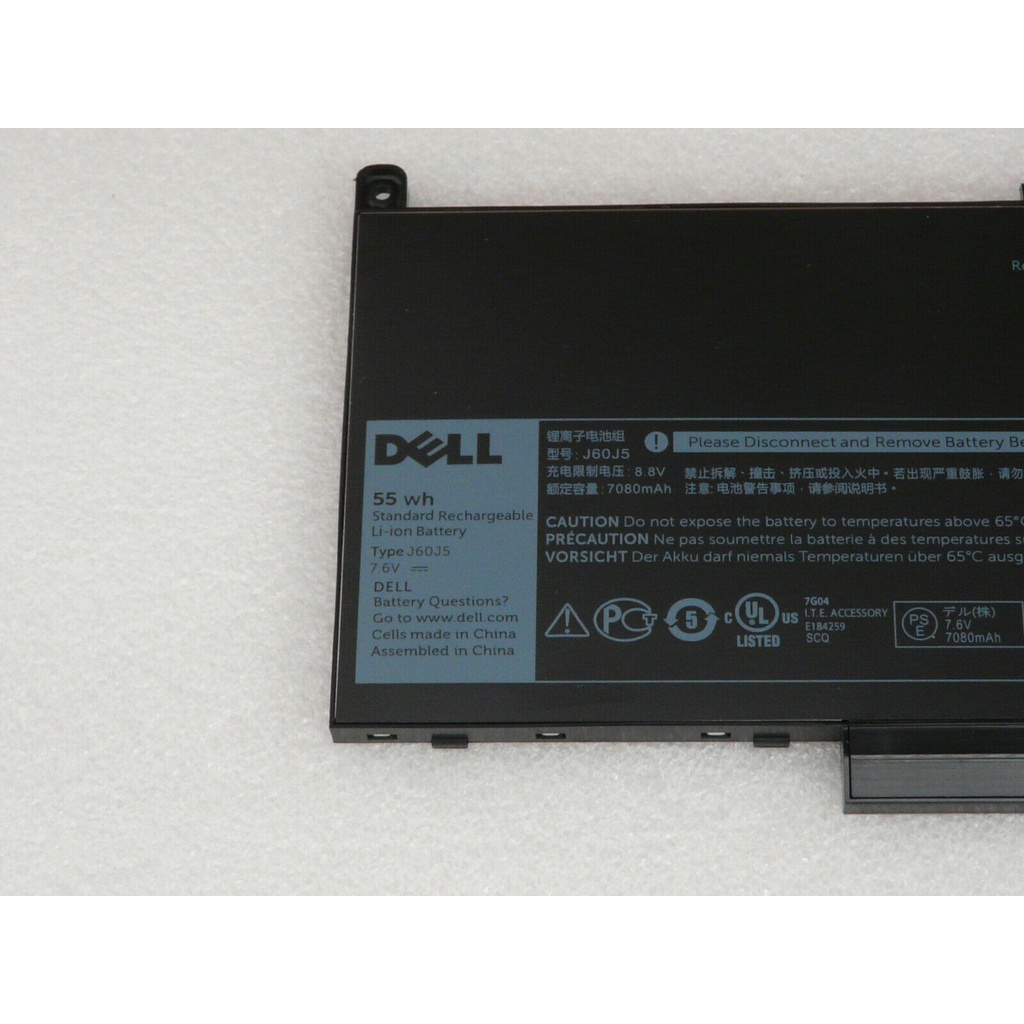 Pin Laptop Dell Latitude E7270 E7470 R97YT J60J5 1W2Y2 242WD MC34Y GG4FM 7CJRC