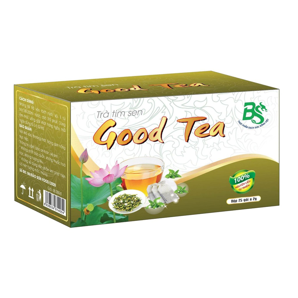 trà đinh lăng goodtea 25 túi lọc(100% tự nhiên)