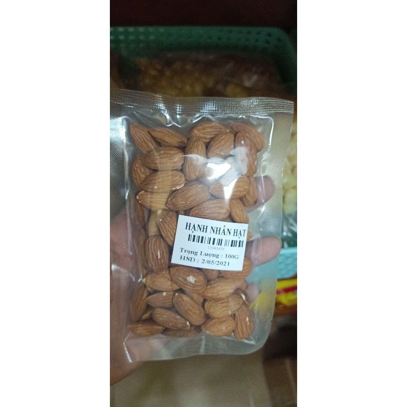 Hạnh nhân hạt sống túi 100g