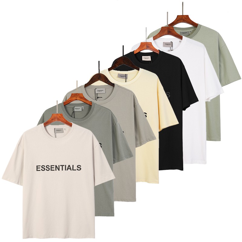 FEAR OF GOD FOG Fear Fog of God Essence Double Essence High Tide Tide Silicone Letters Short-sleeved T-shirt