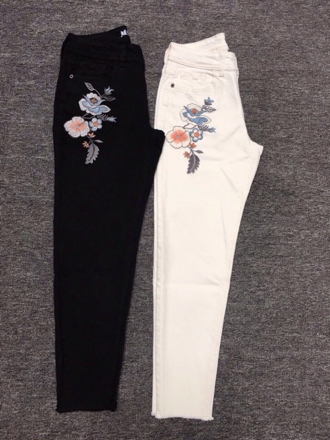 QUẦN JEANS NỮ THÊU XUẤT KHẨU