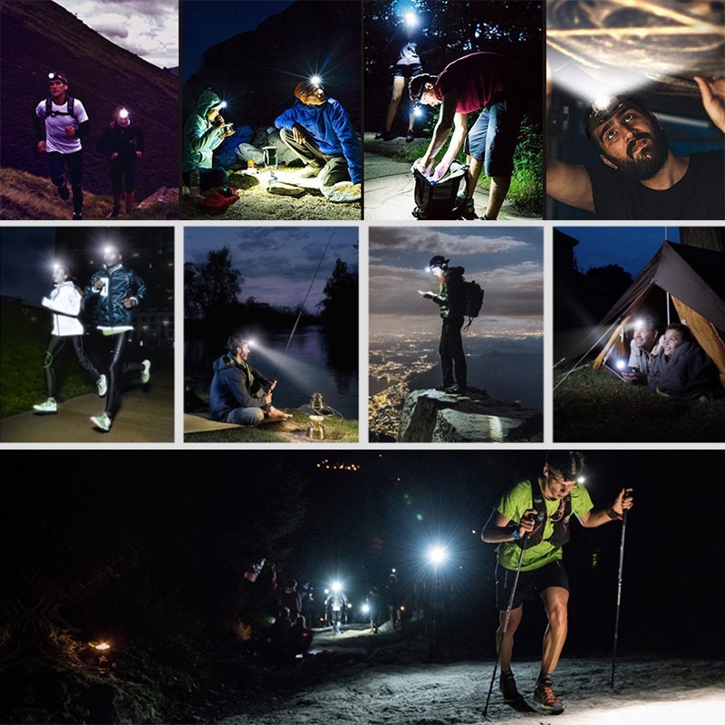 Đèn pin đội đầu Xhp50 siêu mạnh chống nước có thể sạc chất lượng