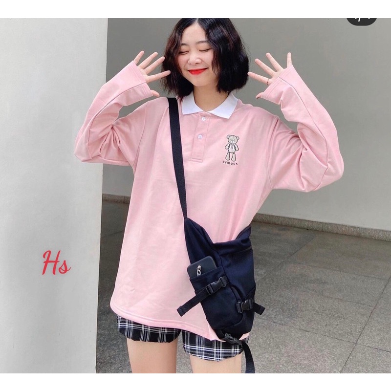 ÁO POLO CÓ CỔ💕 FREESHIP 💕 GIẢM 3K (Nhập Mã SHOPA3N) PHỐI MÀU - POLO MIX XANH HỒNG UNISEX | BigBuy360 - bigbuy360.vn
