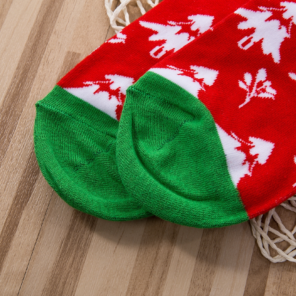 Vớ cotton họa tiết Giáng Sinh ngộ nghĩnh dành cho nam nữ