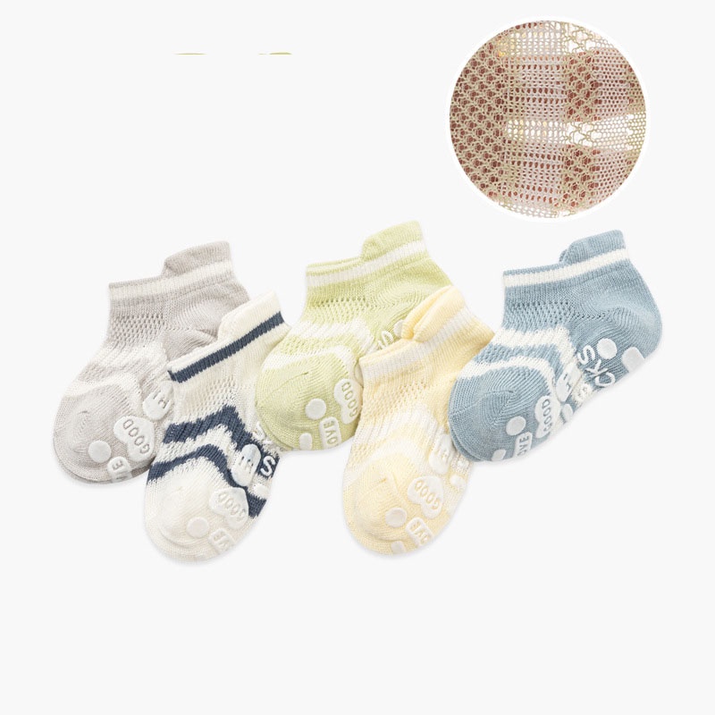 V01. SET 5 ĐÔI VỚ LƯỚI HÈ CHỐNG TRƯỢT CAO CẤP CHO BÉ