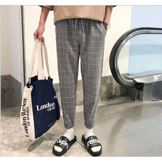 Quần Baggy caro unisex cá tính | BigBuy360 - bigbuy360.vn