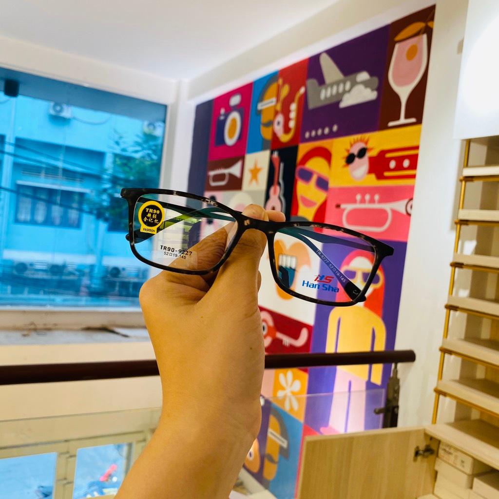 Gọng kính tr90 phối càng hợp kim cao cấp 9227