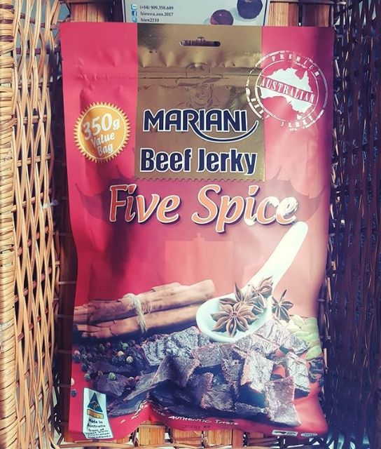 Thịt khô bò Úc MARIANI - vị Korean BBQ 350g hoặc FIVE SPICE 350g hoặc WAGYU 225g - Jerky beef | BigBuy360 - bigbuy360.vn
