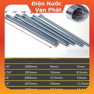 Lò Xo Uốn Ống Đồng Phi 16,12,10,8, 6 (Mạ Kẽm) bộ 5