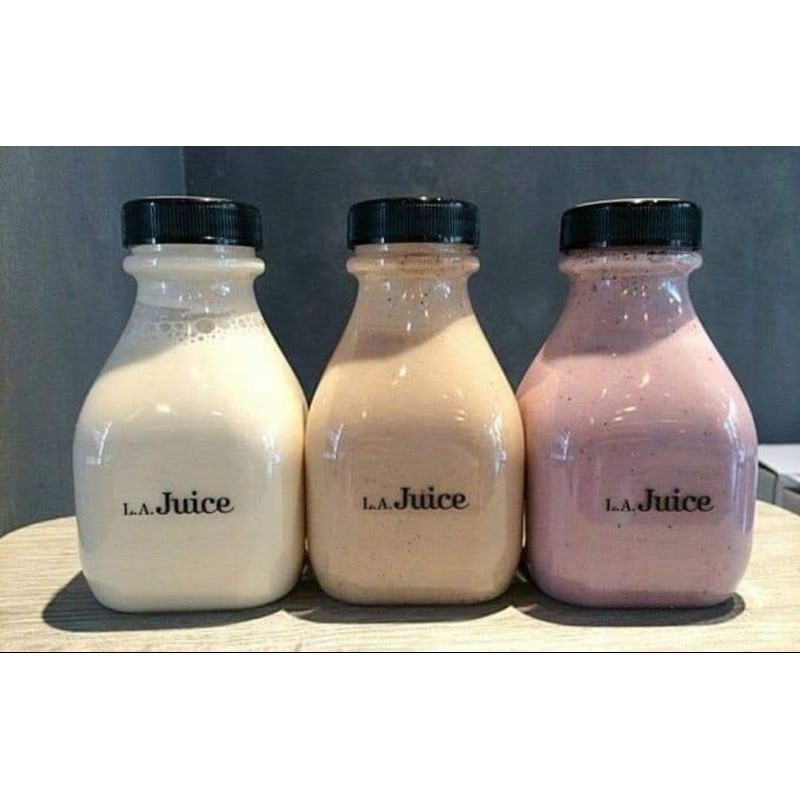 Chai thủy tinh lùn vuông nắp nhựa 300ml-500ml | BigBuy360 - bigbuy360.vn