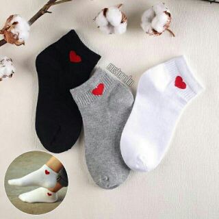 5 đôi tất tim ngắn cổ