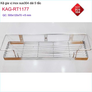 KỆ PHÒNG TẮM INOX KAG-RT1177
