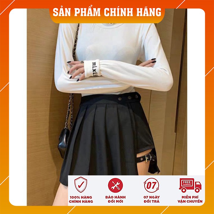 Chân Váy Chữ A Phối Quần Cạp Đính Cúc Kiểu Dập Khuy - Chân Váy Cách Điệu 2020 Freesize Hot Hit