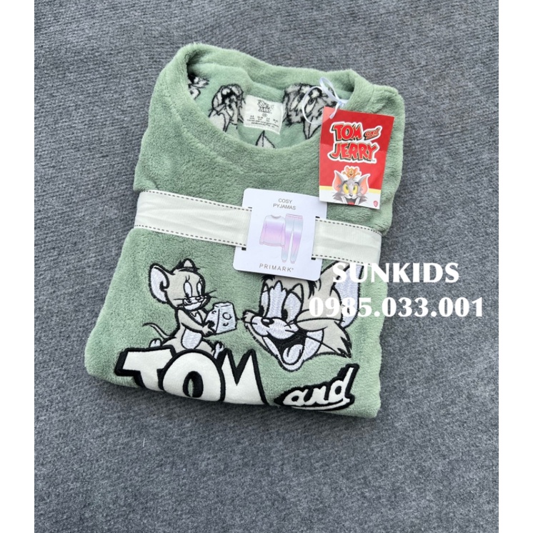Bộ nhung lông Tom Jerry màu xanh