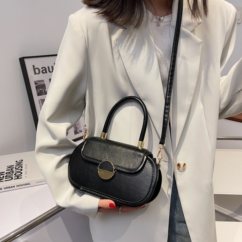 Túi Xách Đeo Vai Màu Tương Phản Phong Cách Retro Thời Trang Mùa Xuân Cho Nữ
