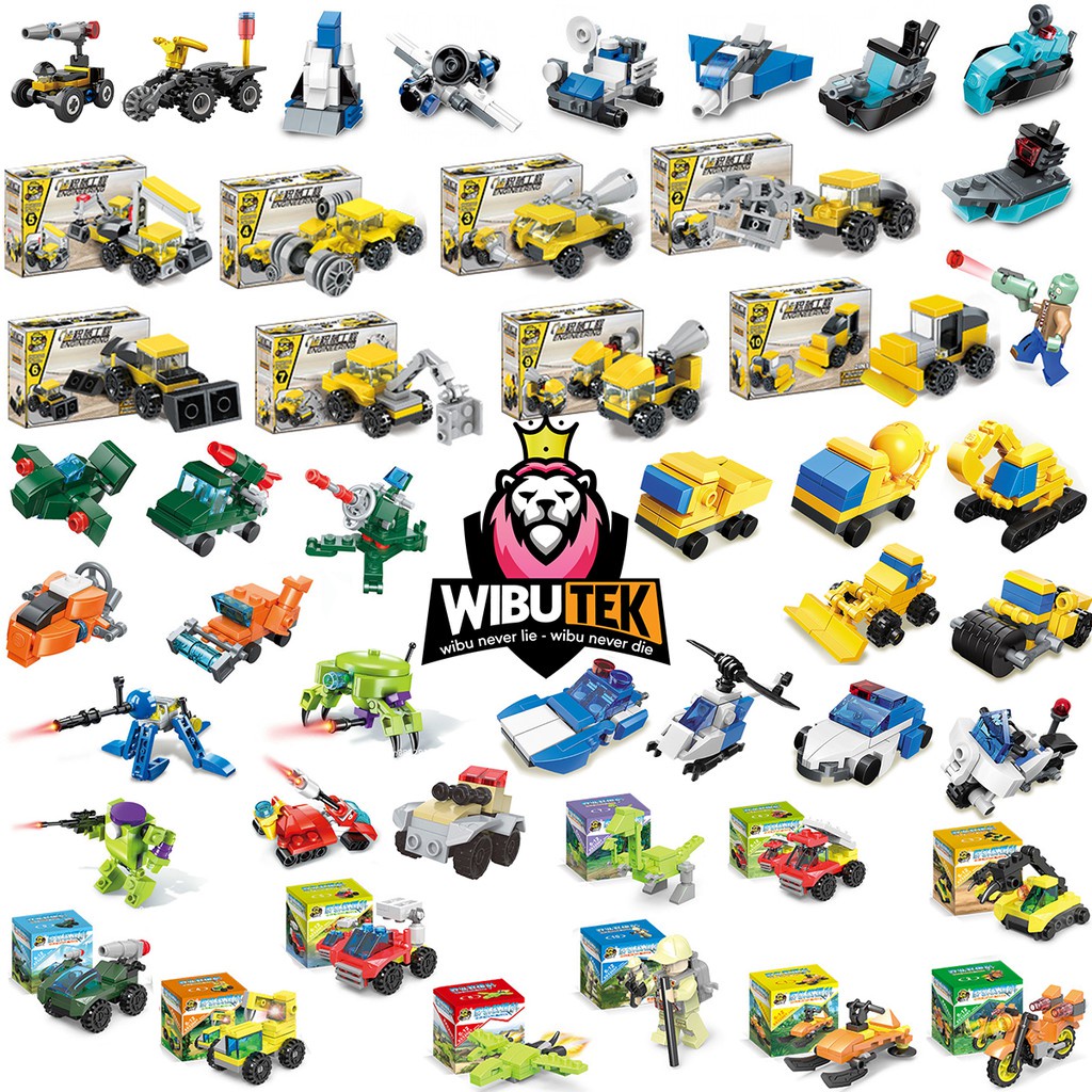 Đồ chơi lego lắp ráp hình xe tăng ô tô máy bay thông minh