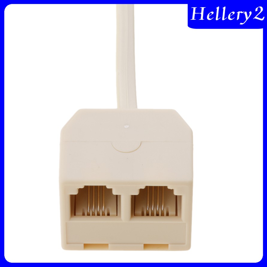 Bộ Chia Rj11 1 Male Sang 2 Female 6p4c Beige