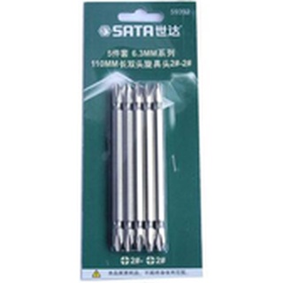 Bộ 5 đầu vít bake 2 đầu 1/4in, PH2 - PH2 SATA 59392